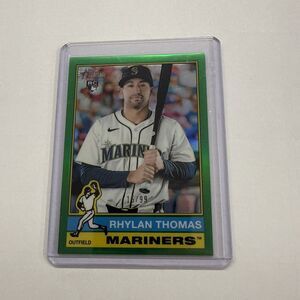 Rhylan Thomas RC #543 2025 Topps Heritage High Numbers True Green Refractor /99